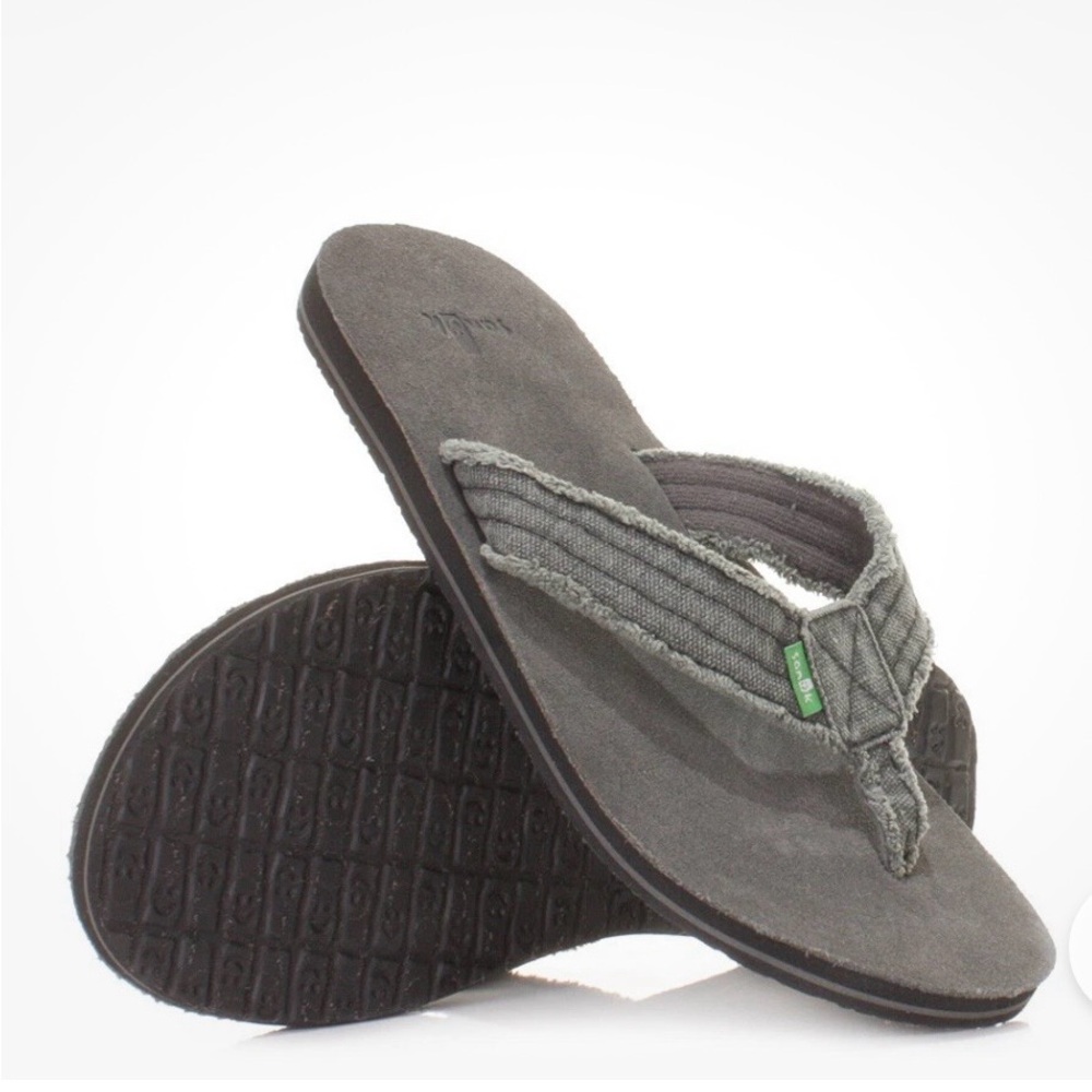 NWT, Men’s Sanuk Fraid Not Flip-Flops. Size 12..